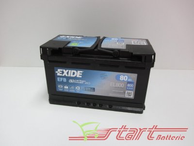 Exide EL800 EFB 12V 80Ah 800A(EN)  L4A